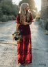 Boho V-neck Sleeveless Dress
